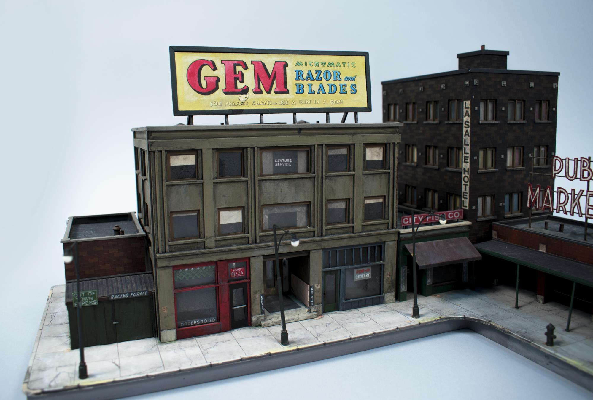 Image of Large model of Seattle for 1985 movie, 