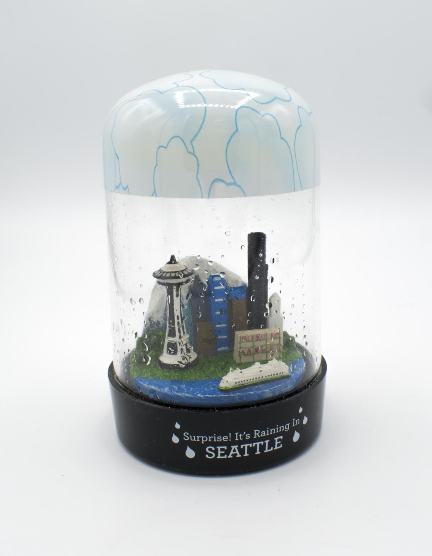Image of Seattle RainGlobe souvenir designed in Seattle, WA, ca. 2013