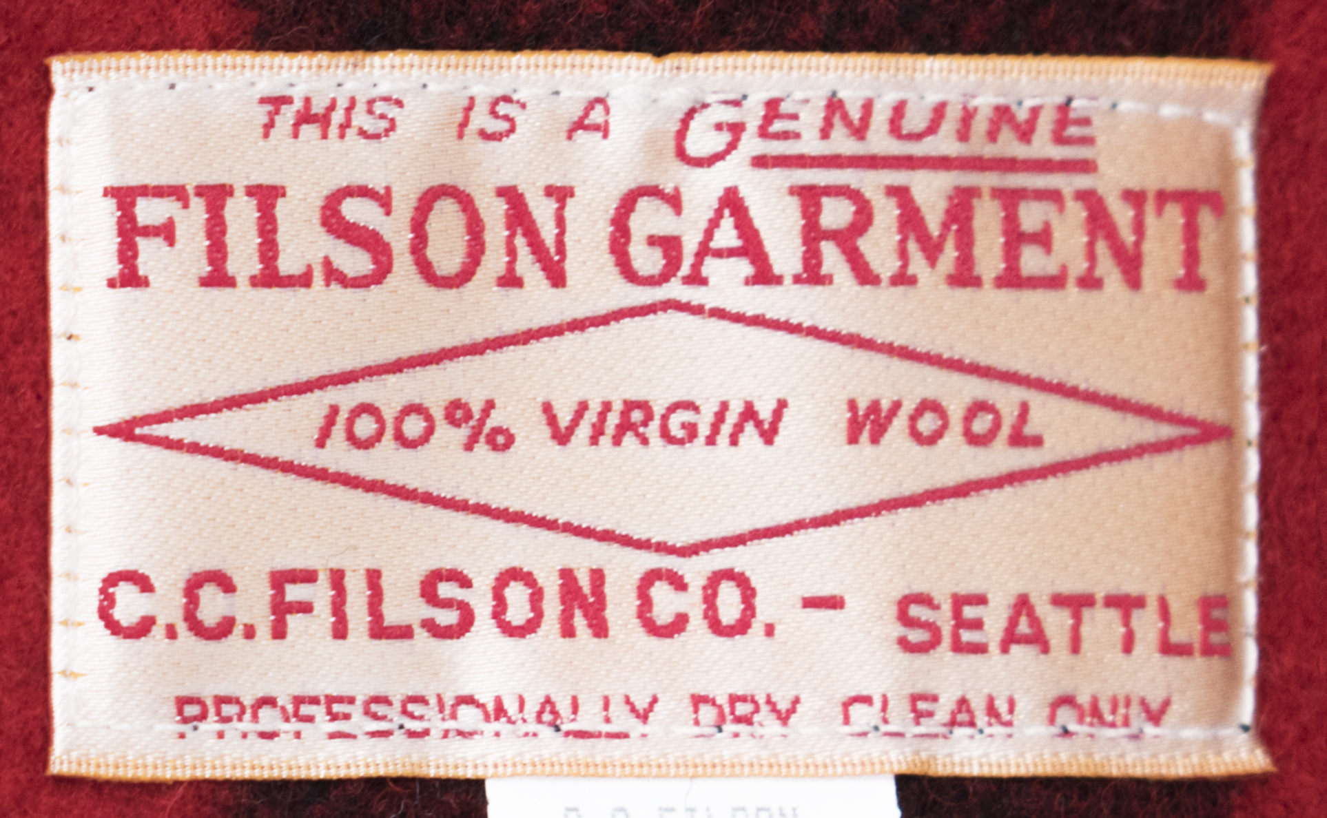 Black and red Filson Mackinaw Cruiser jacket, ca. 2013 – Museum of