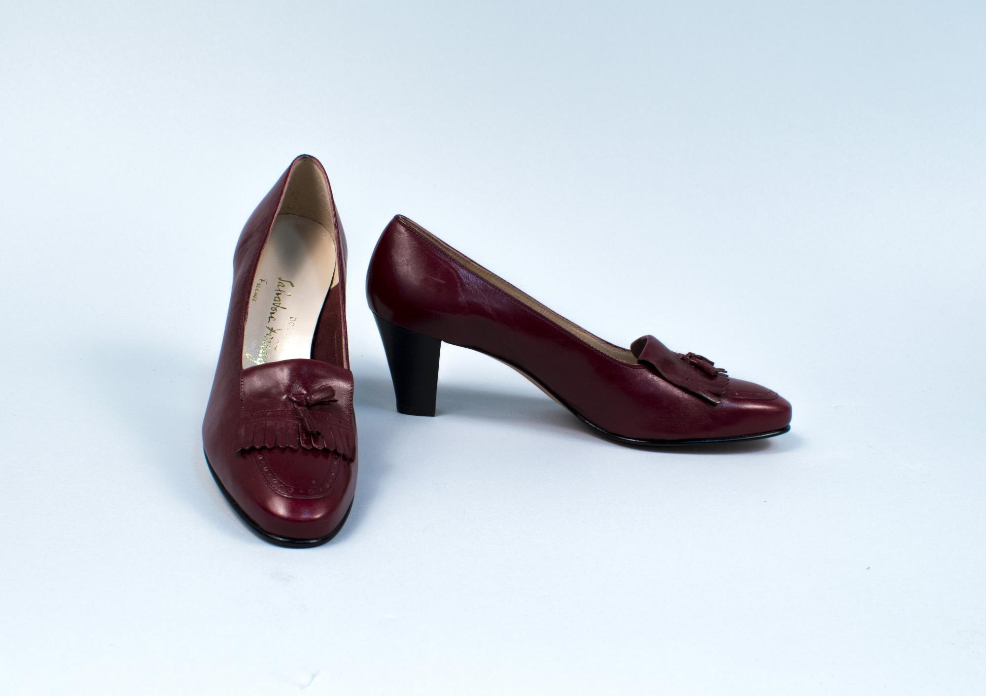 Image of Salvatore Ferragamo heeled loafers, ca. 1970s-1980s