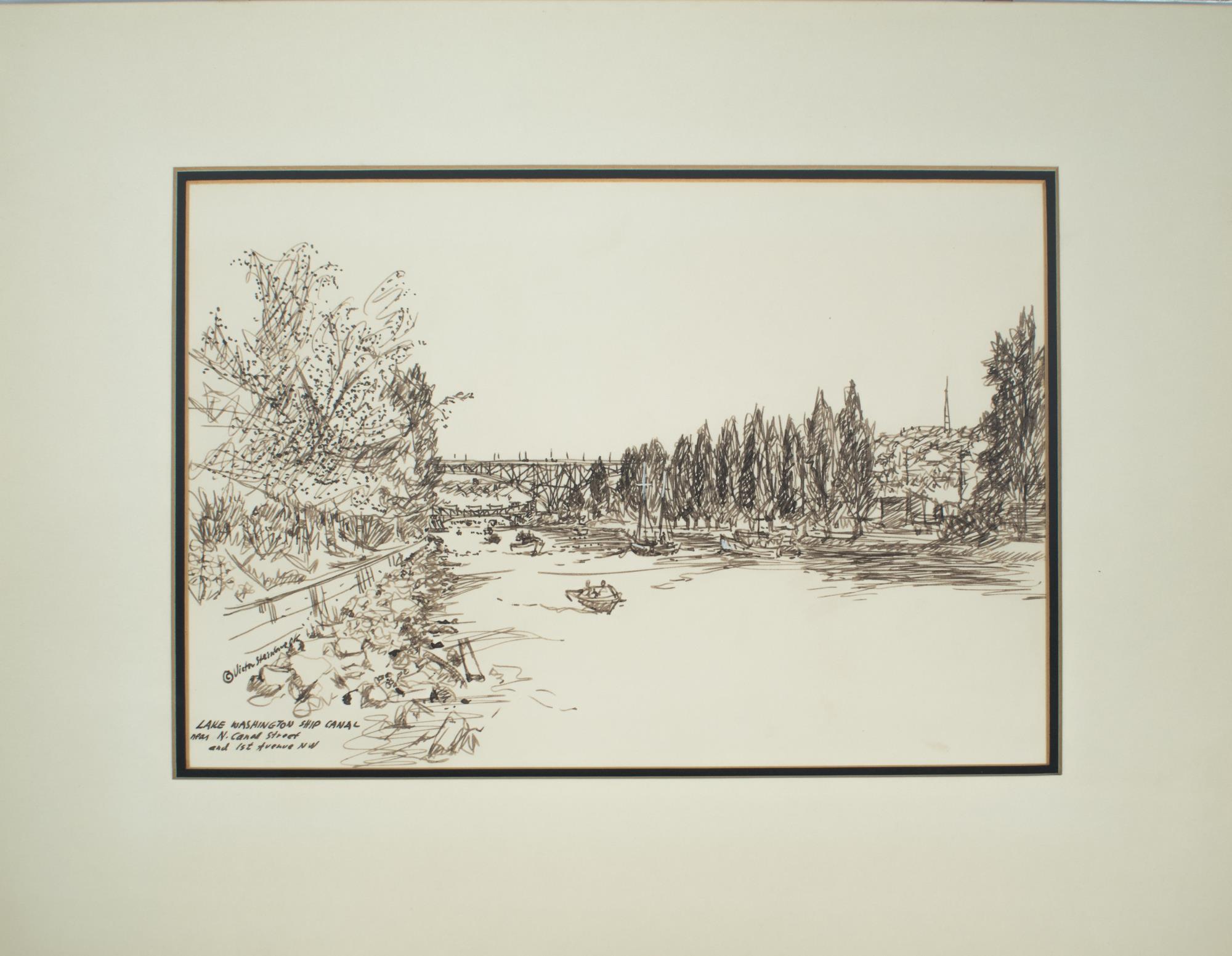Image of Pen and ink drawing, 
