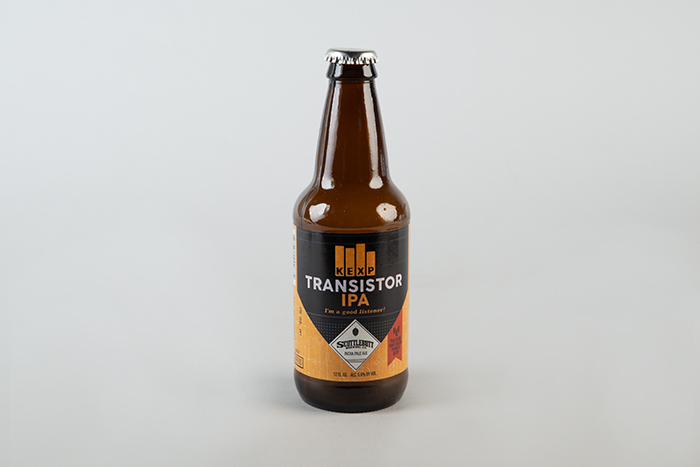 Image of Beer bottle, KEXP Transistor IPA, Scuttlebutt Brewing Company, 2015