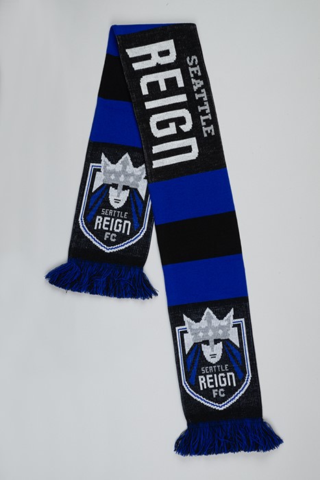 Image of Seattle Reign Football Club (FC) women's soccer team scarf, ca. 2012