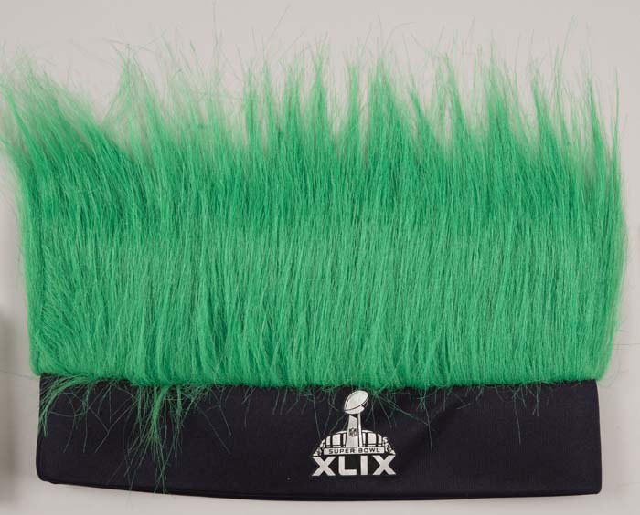 Image of Green hair wig, souvenir from Super Bowl XLIX, Seattle Seahawks vs. the New England Patriots, in Arizona, on Feb. 1, 2015