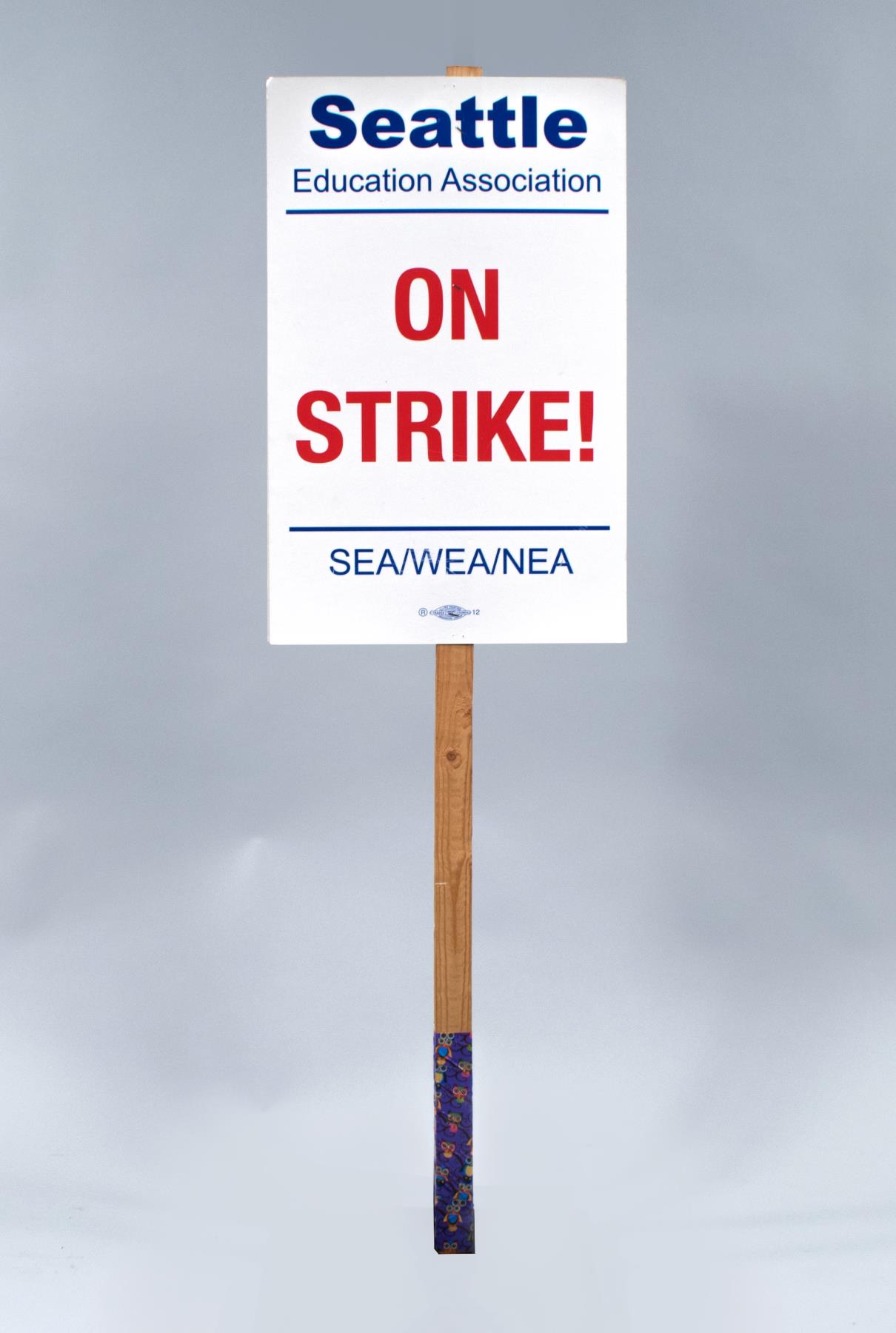 Image of Picket sign for Seattle Teachers Strike, 2015