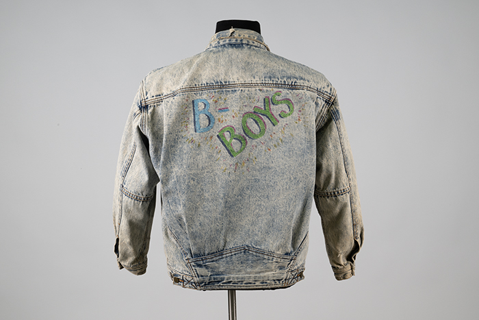 Image of Jacket from “Boys Will B-Boys,” owned by Steve Sneed, 1987