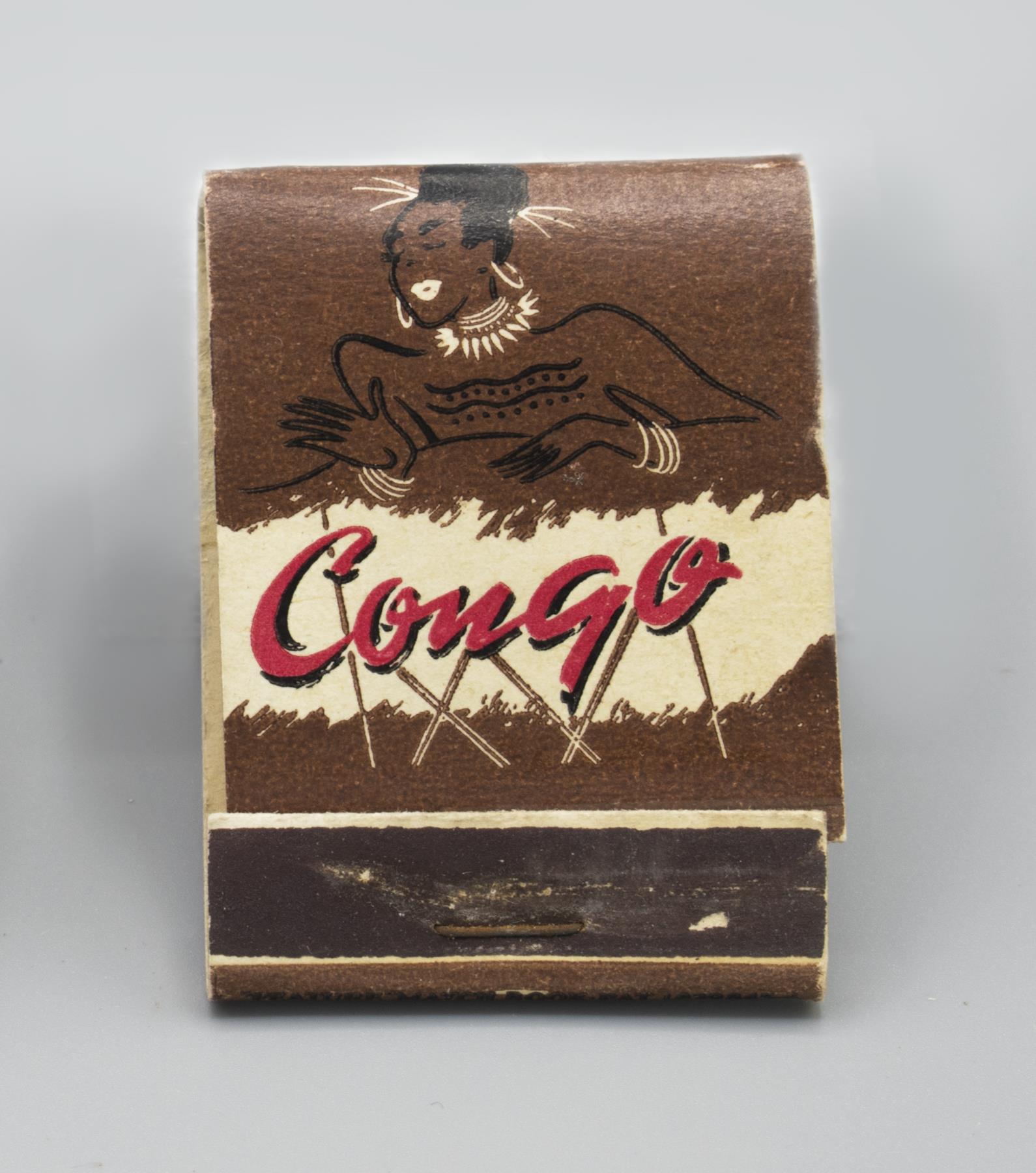 Image of Matchbook from the Congo Club in Seattle, ca. 1950