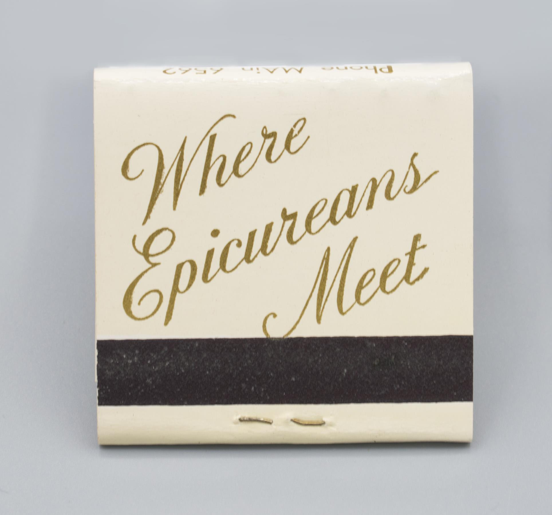 Image of Matchbook from Maison Blanc restaurant in Seattle, ca. 1950