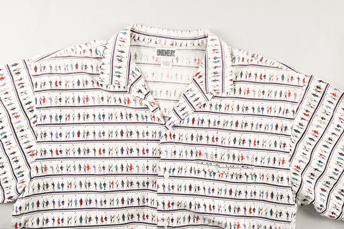 Image of Shirt with pattern of people made by Union Bay, ca. 1980s-1990s