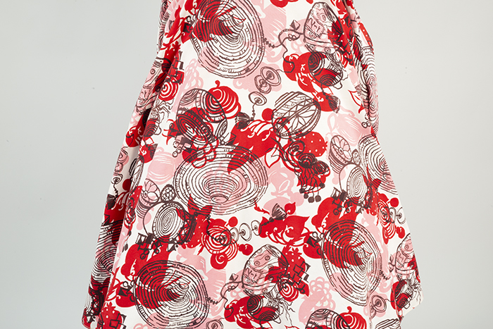 Image of Pink and red circle skirt, ca. 1950s