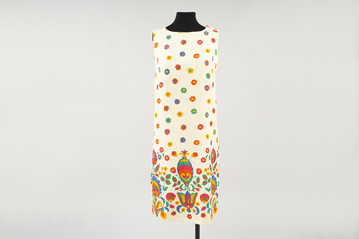Image of Patterned shift dress from Sailmates, 1960s