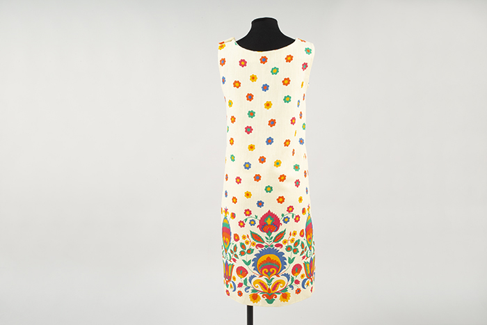 Image of Patterned shift dress from Sailmates, 1960s