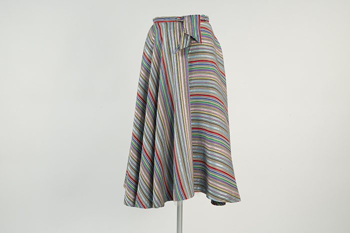 Image of Multicolored ribbon skirt with 