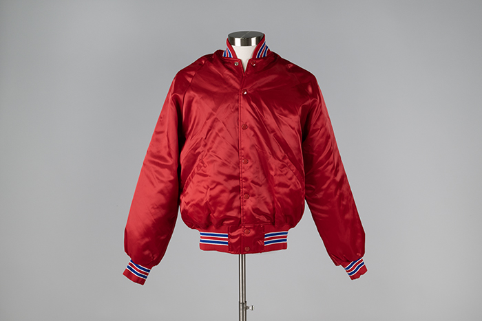 Image of Red Seattle Post-Intelligencer jacket, ca. 1986
