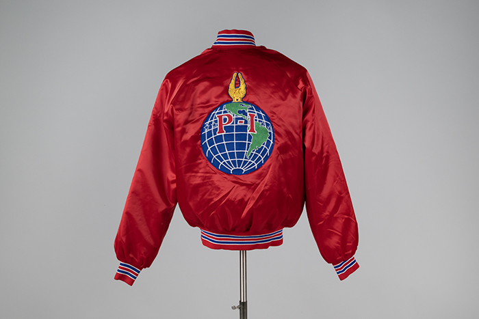 Image of Red Seattle Post-Intelligencer jacket, ca. 1986
