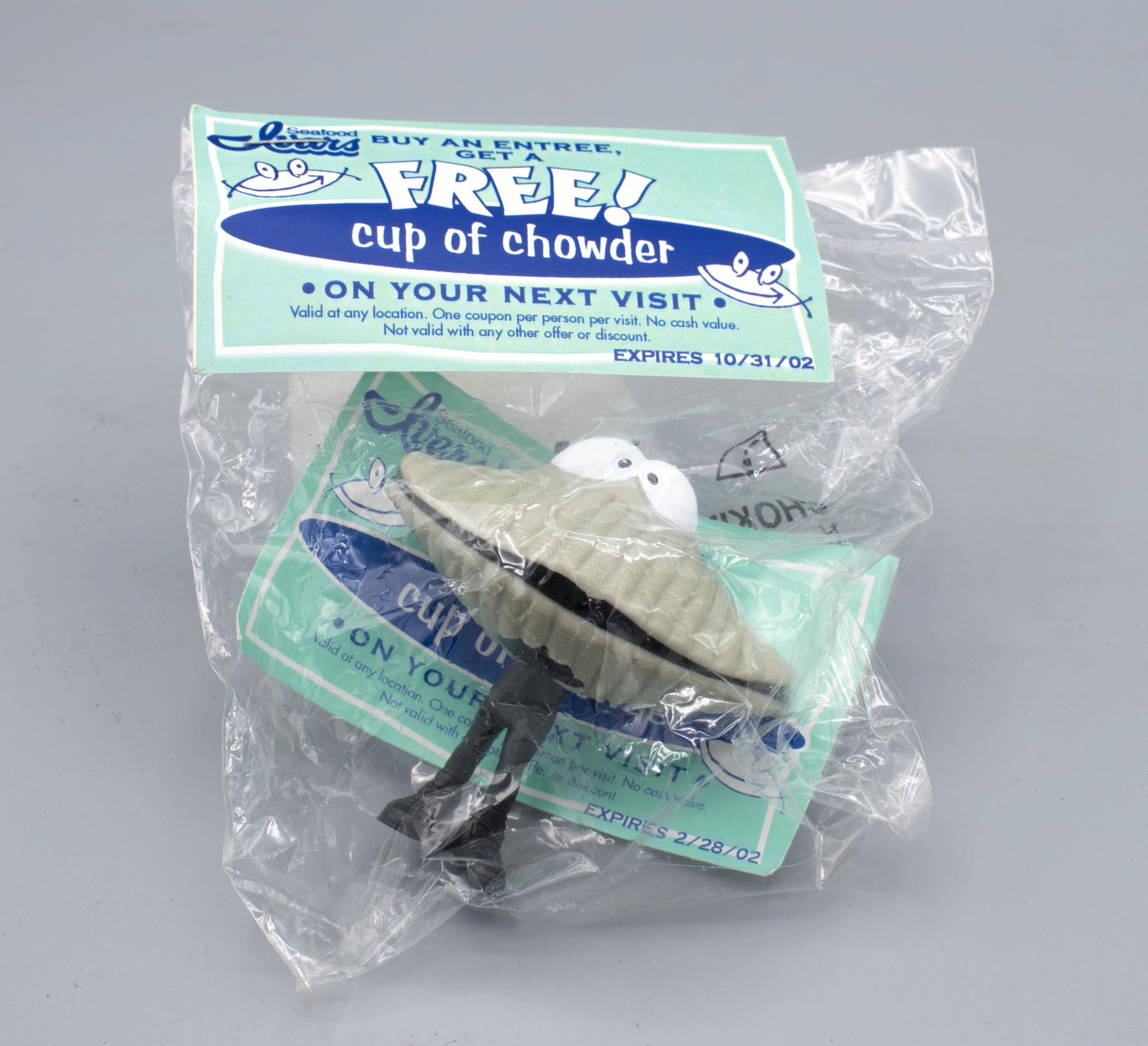 Image of Souvenir Ivar's Clam antenna figurine from Ivar's Restaurant, 2002