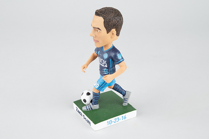 Image of Bobblehead of Seattle Sounders Major League Soccer player Zach Scott, 2016