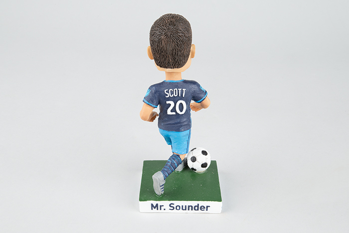 Image of Bobblehead of Seattle Sounders Major League Soccer player Zach Scott, 2016