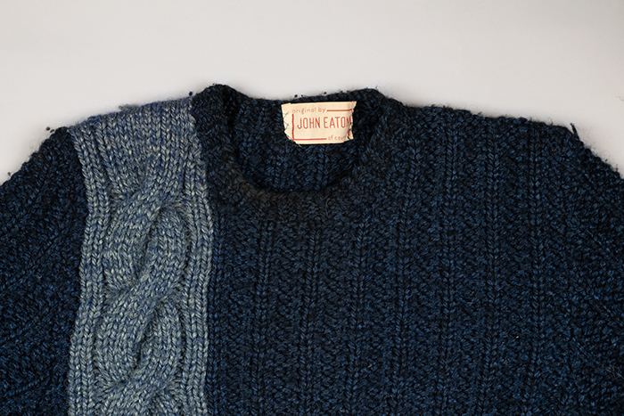 Image of Blue sweater made by John Eaton, late 1960s