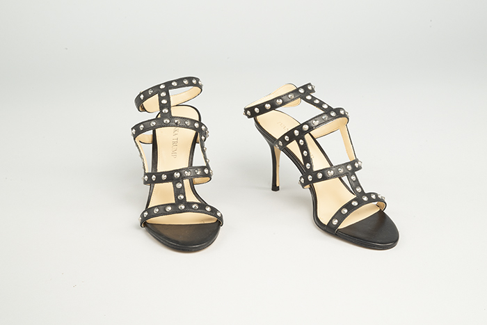 Image of Pair of Ivanka Trump heels with Nordstrom Rack discount stickers, 2017