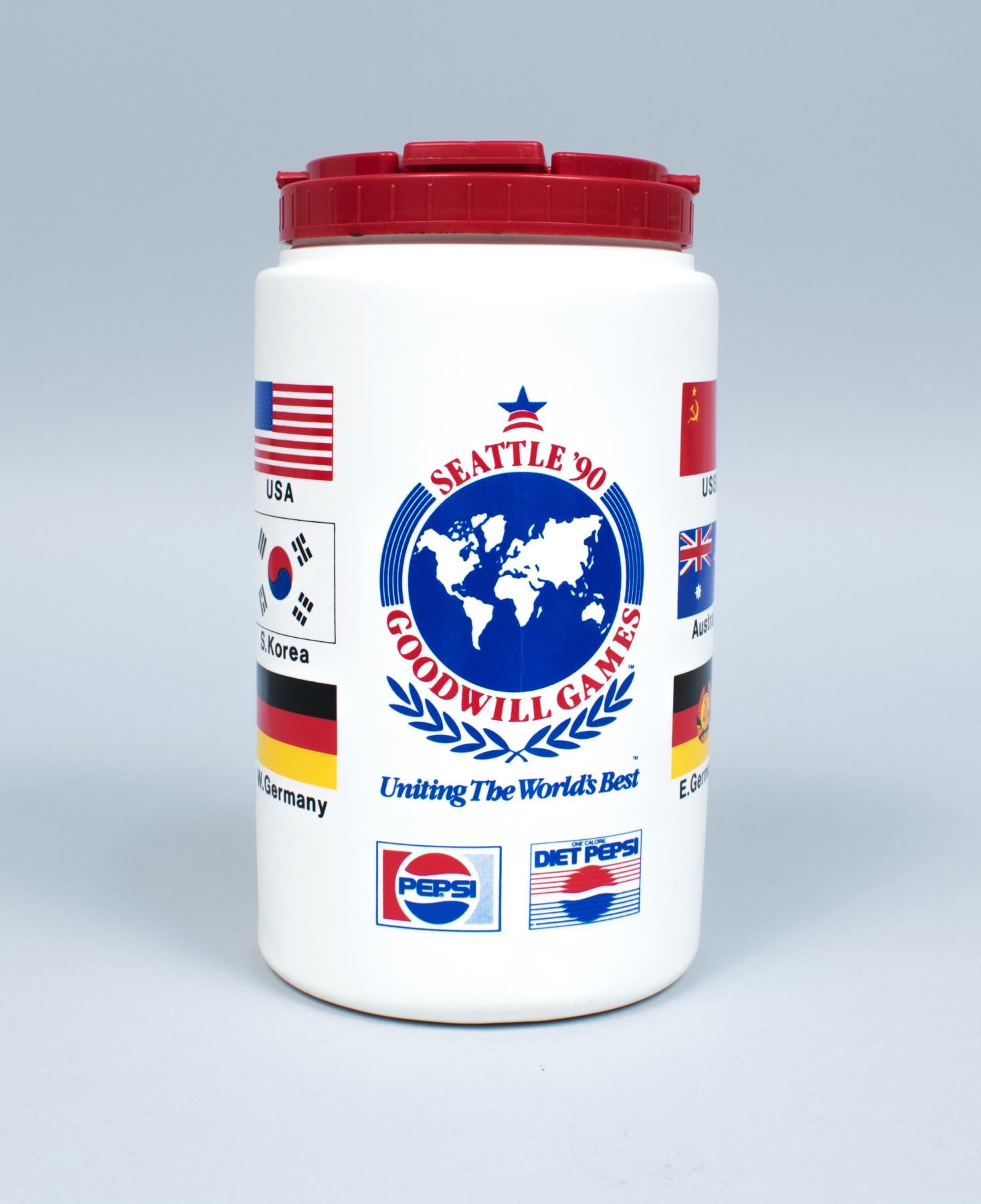 Image of Goodwill Games plastic water bottle, 1990