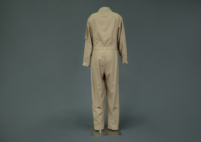 Image of Boeing flight suit worn by Jean Chamberlin, 2008