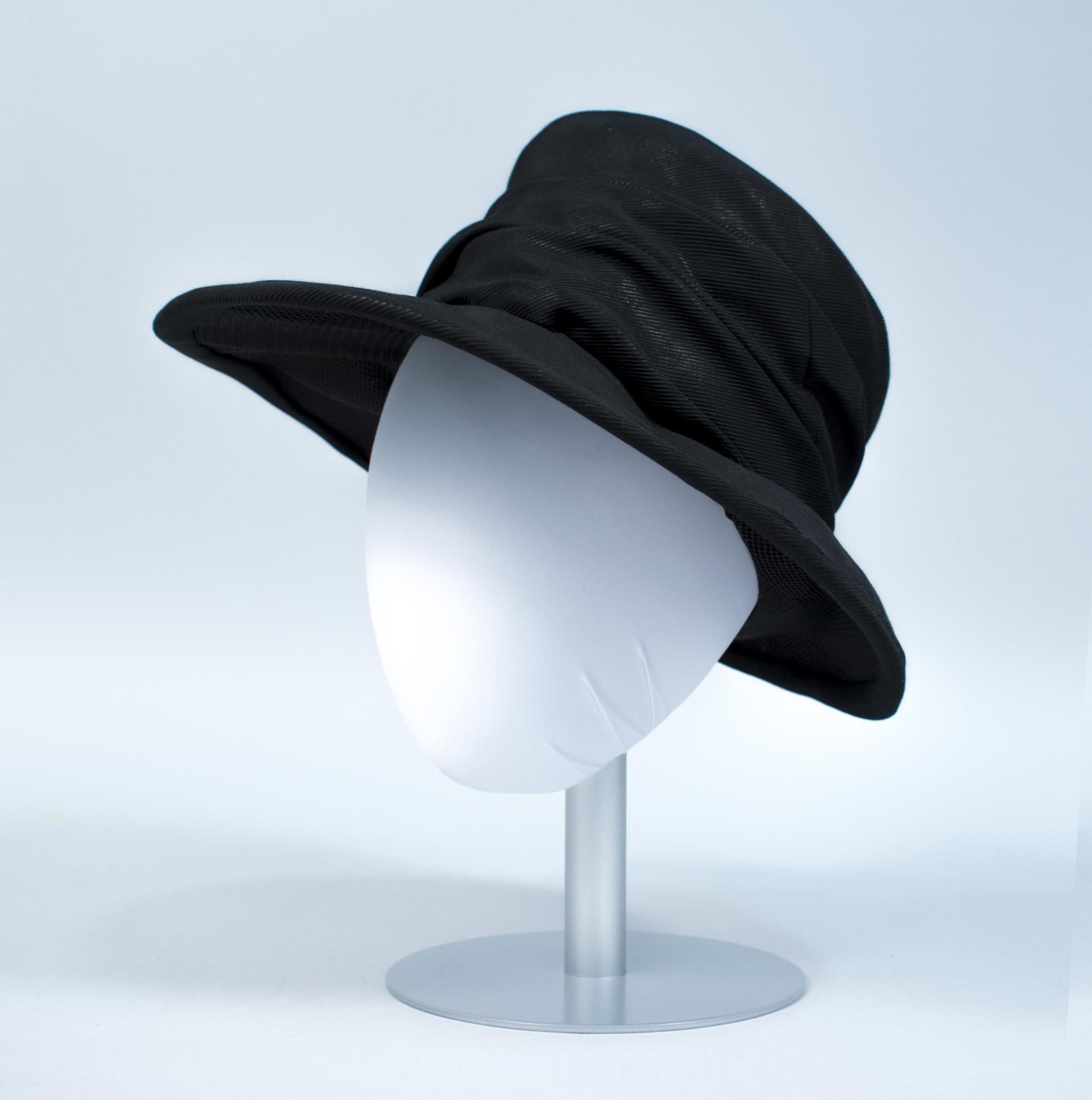 Image of Black hat with soft brim, made by John Eaton, ca. 1960s