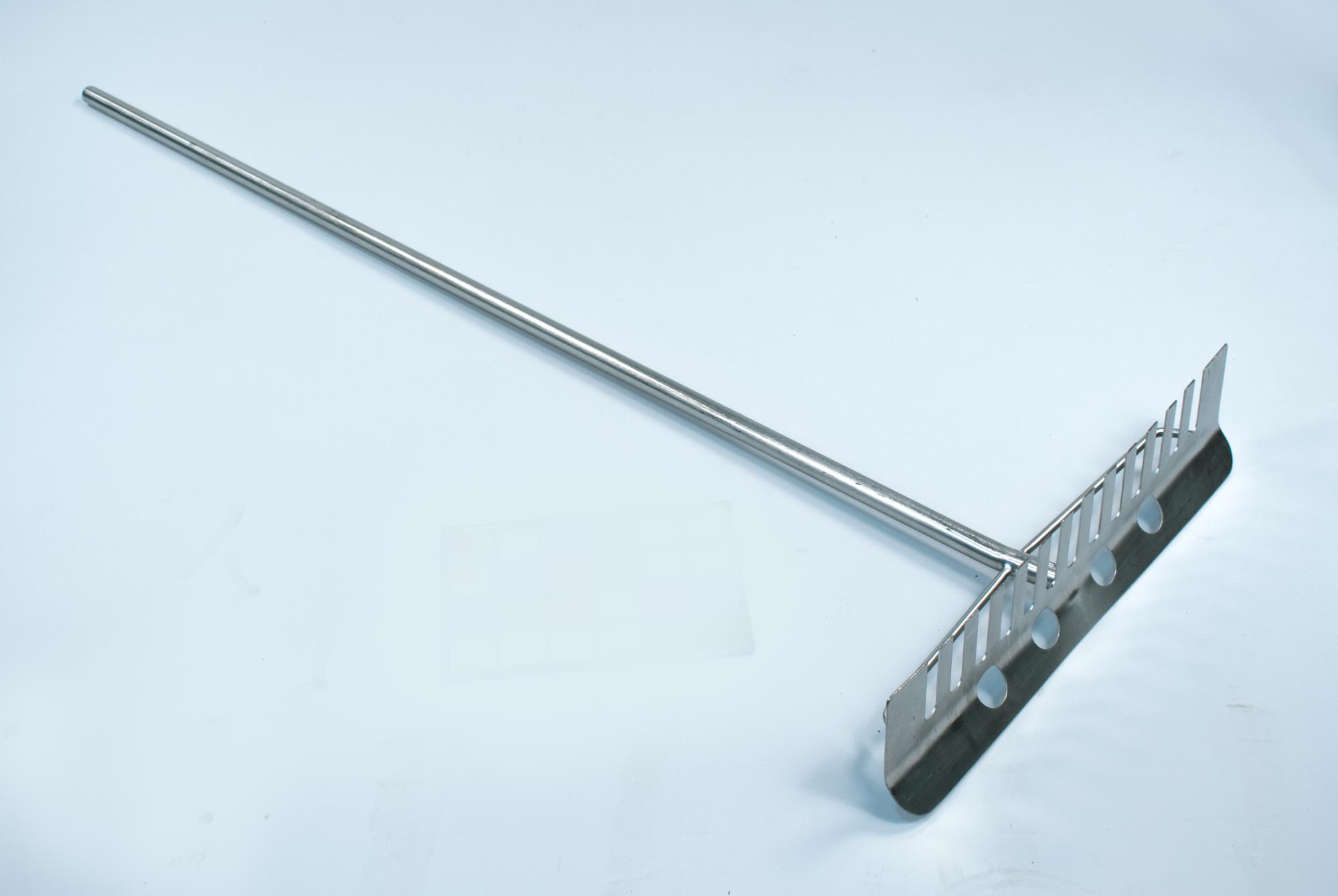 Image of Cheese curd rake from Beecher's Handmade Cheese in Seattle, ca. 2016