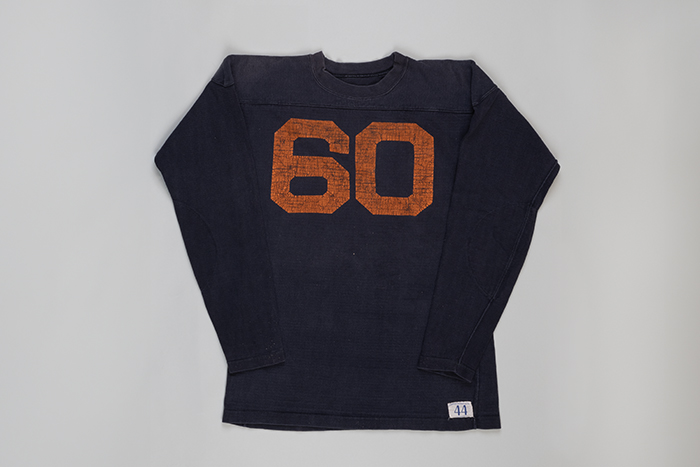 Image of Morehouse college football shirt owned by Samuel B. McKinney, 1940s