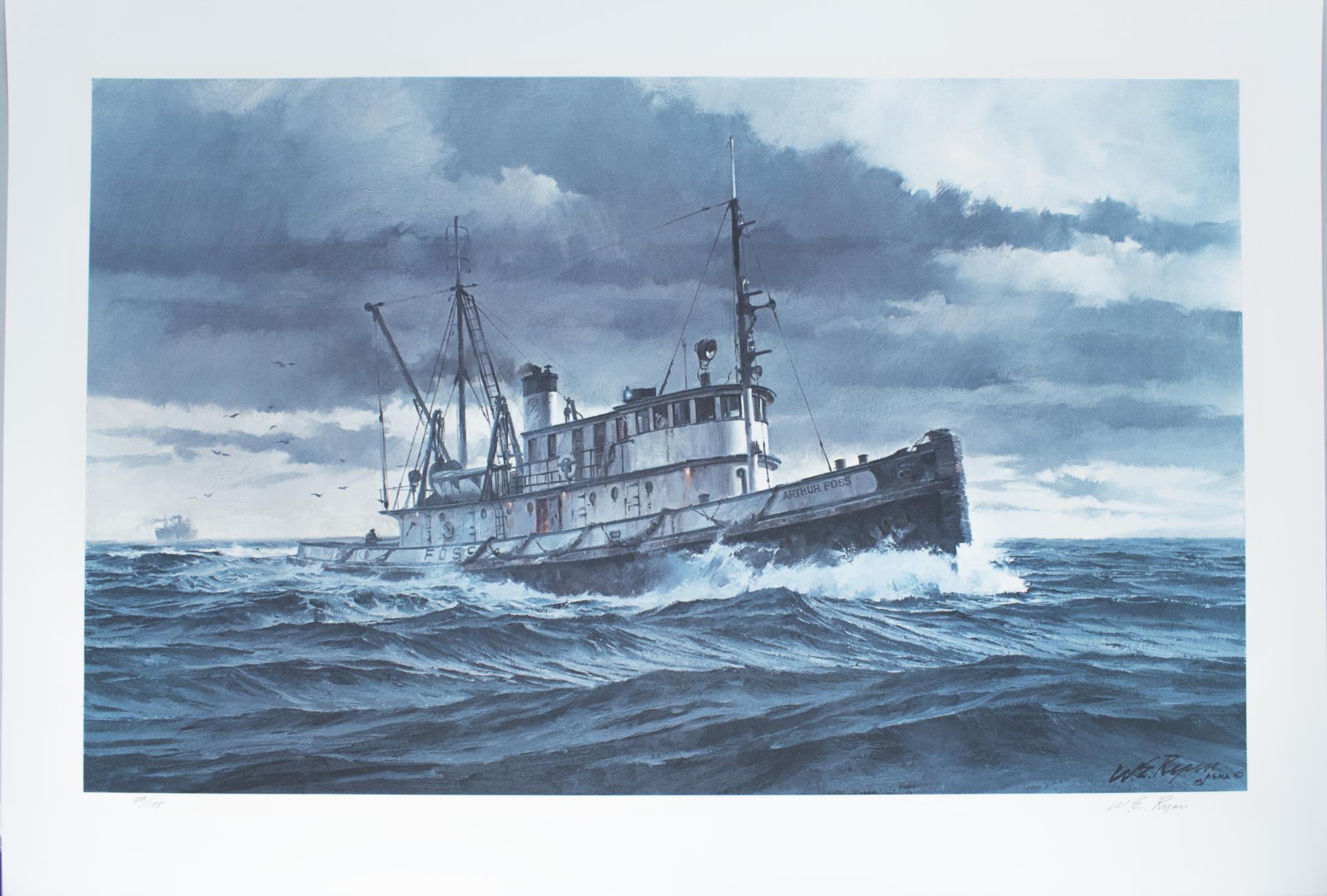 Image of Print of tugboat, 