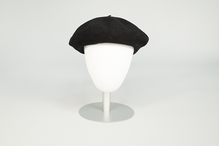 Image of Black cap or beret worn by Reverend Dr. Samuel B. McKinney, ca. 1960-1990s