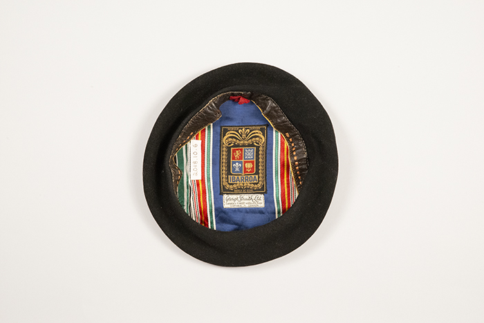Image of Black cap or beret worn by Reverend Dr. Samuel B. McKinney, ca. 1960-1990s