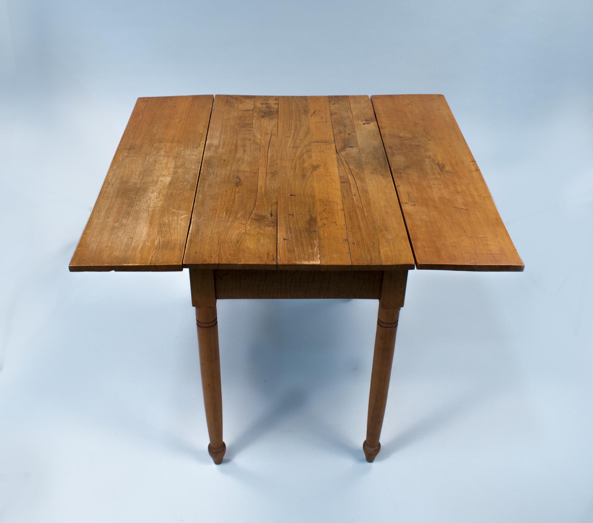 Image of Dropleaf maple table made by Henry Van Asselt, ca. 1860s