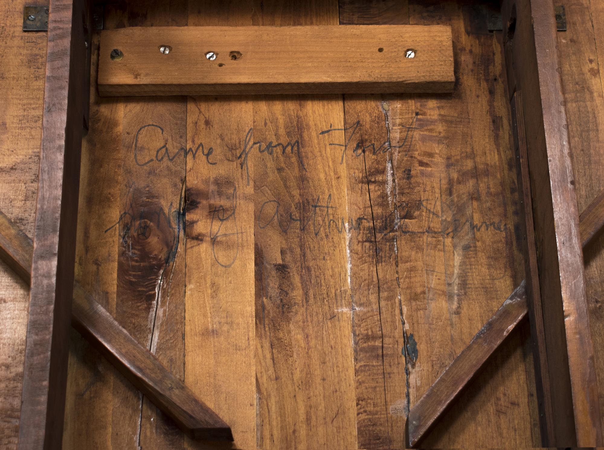 Image of Dropleaf maple table made by Henry Van Asselt, ca. 1860s