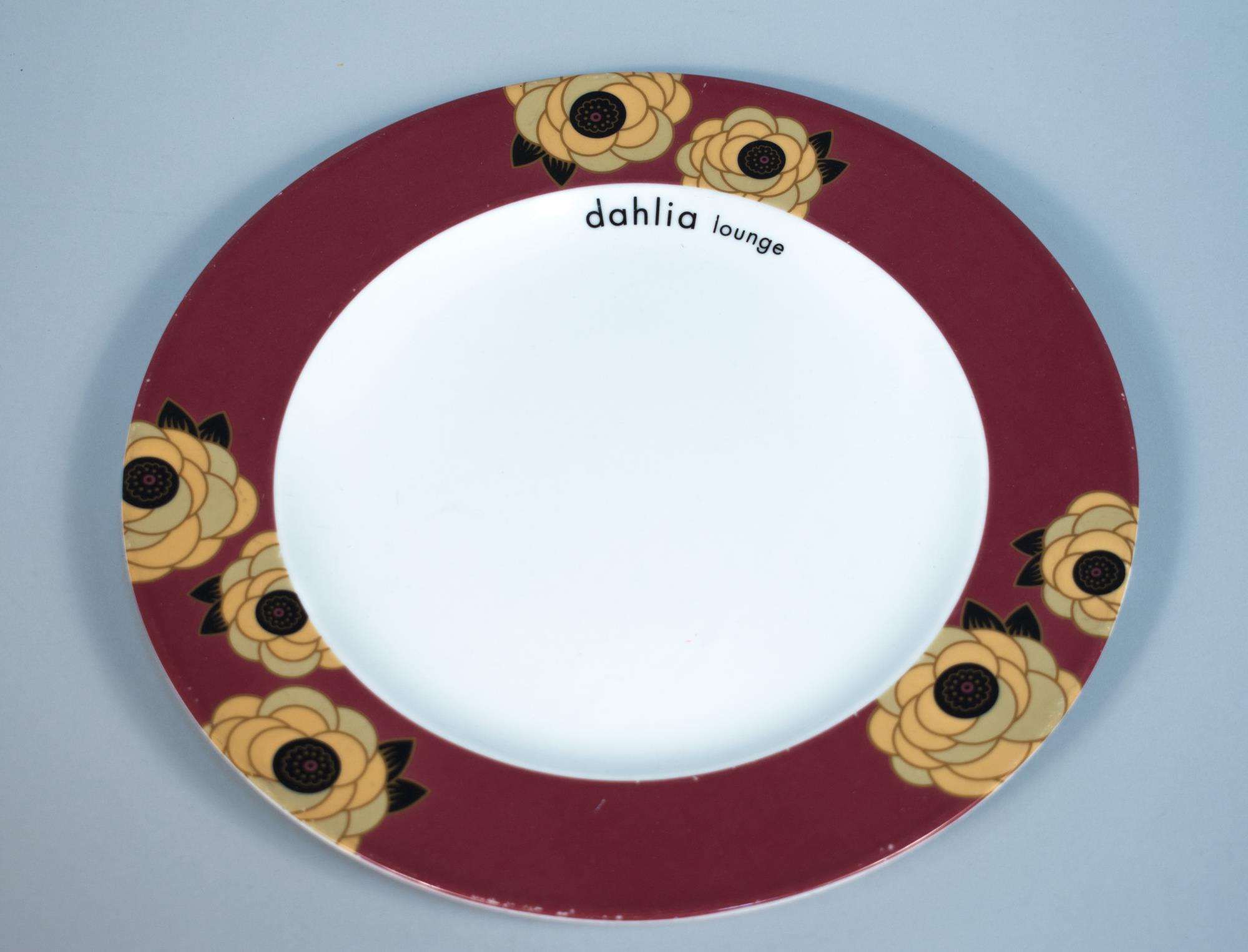 Image of Dinner plate from the Dahlia Lounge, ca. 2016