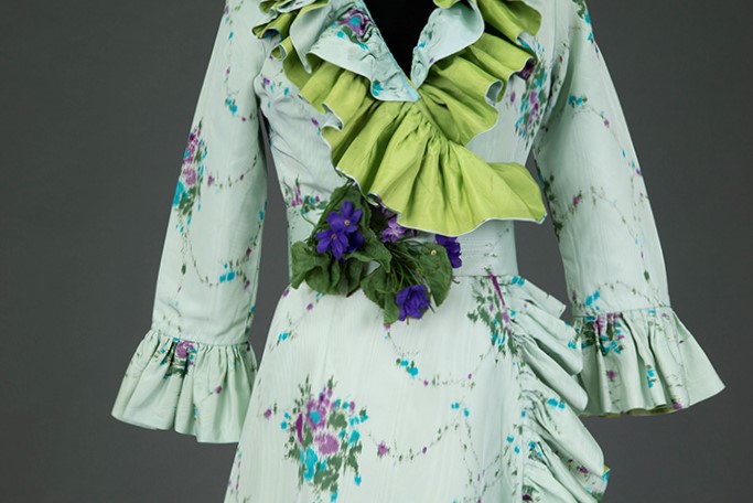 Image of Floral taffeta dress, 