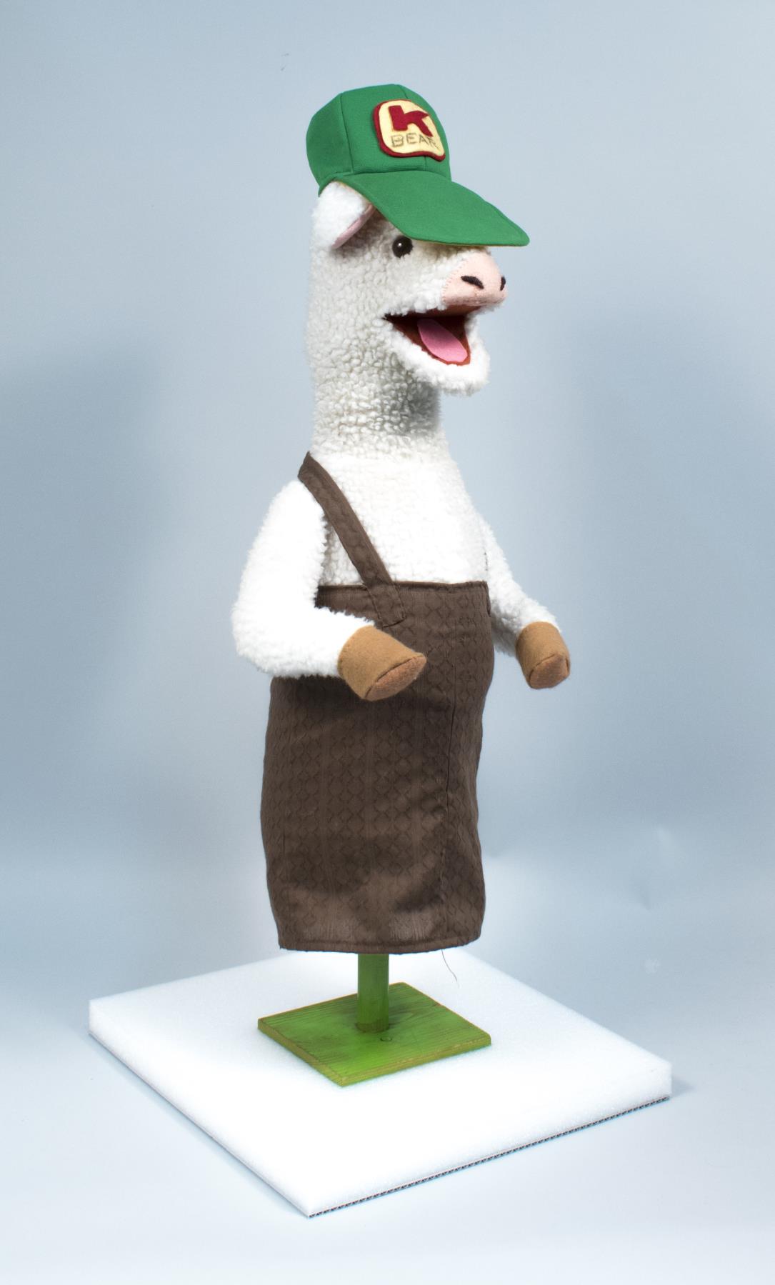 Image of Lamb puppet from the Seattle children's television show, Boomerang, ca. 1975-1980