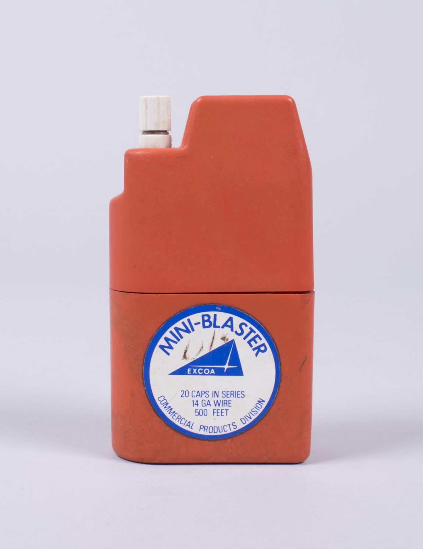 Image of Mini-Blaster detonater made by Explosive Corporation of America (EXCOA), ca. 1980