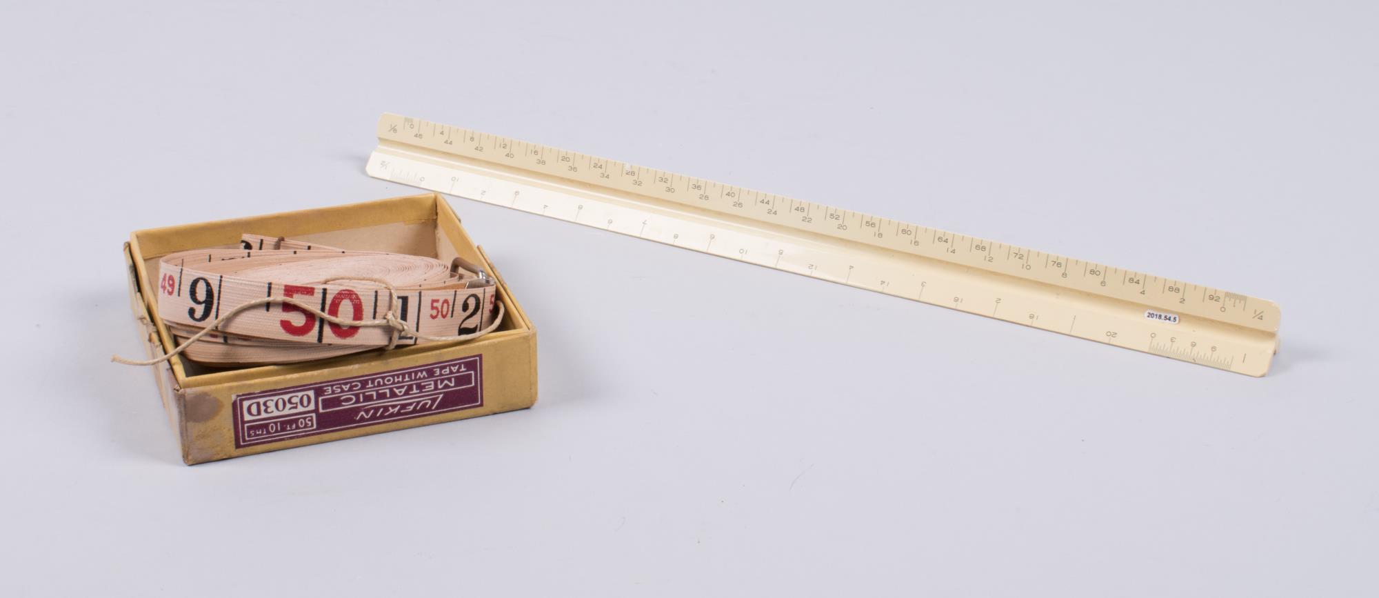 Image of Triangular ruler used by James Casey Embree, ca. 1903-1939