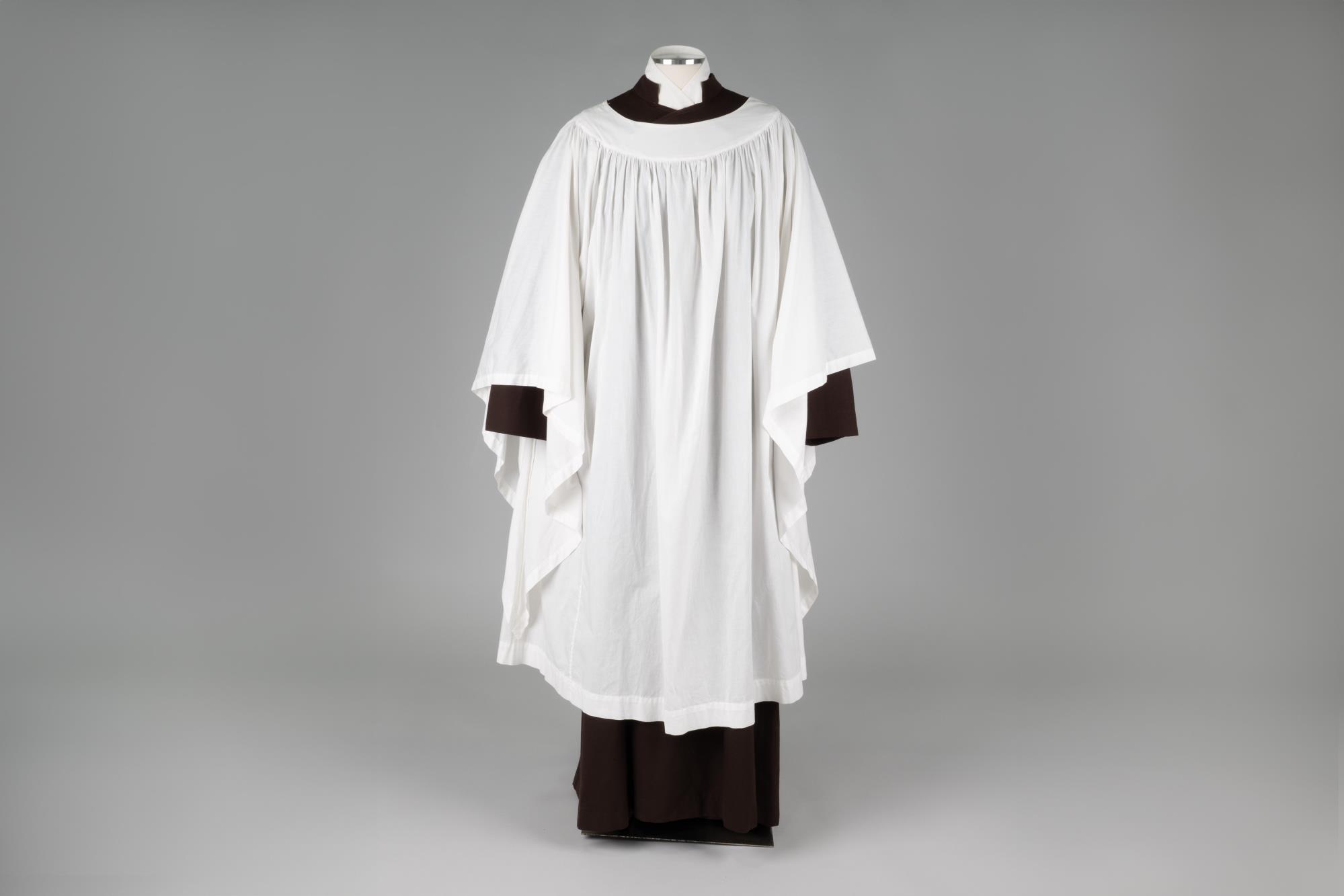 Image of Compline Choir vestments worn by Peter Hallock, 1970s-2000s