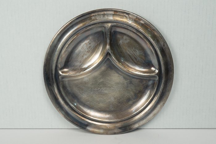 Image of Sectional dinner plate from the Firland Sanatorium in Shoreline, ca. 1920