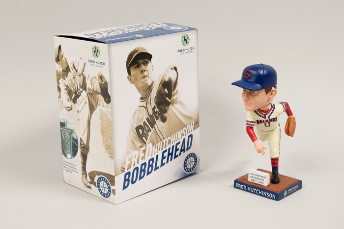 Image of Bobblehead figurine of Fred Hutchinson celebrating his 100th birthday, 2019