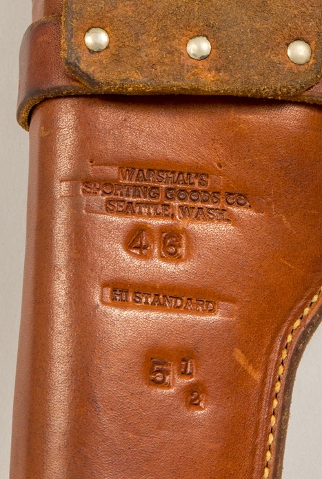 Image of Firearm holster from Warshal's Sporting Goods, 1950s
