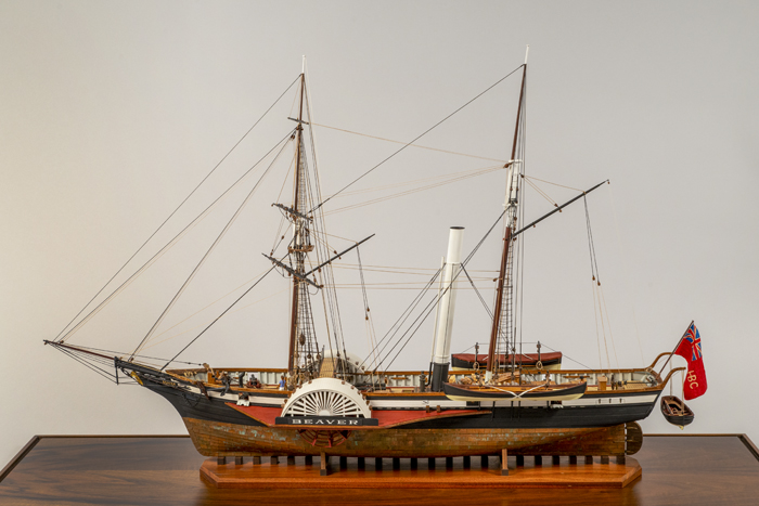 Image of Ship model of the SS Beaver made by modelmaker Ralph Hitchcock around 1980-2000