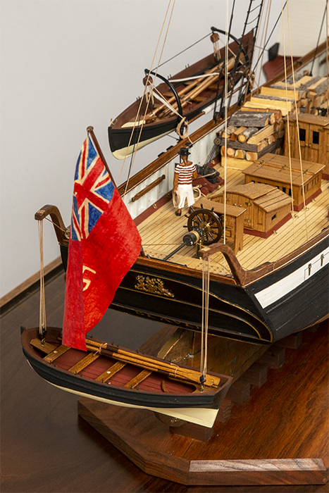 Image of Ship model of the SS Beaver made by modelmaker Ralph Hitchcock around 1980-2000