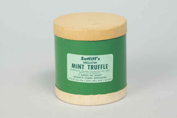 Image of Candy box from Sutliff's Candy Company, ca. 1970s