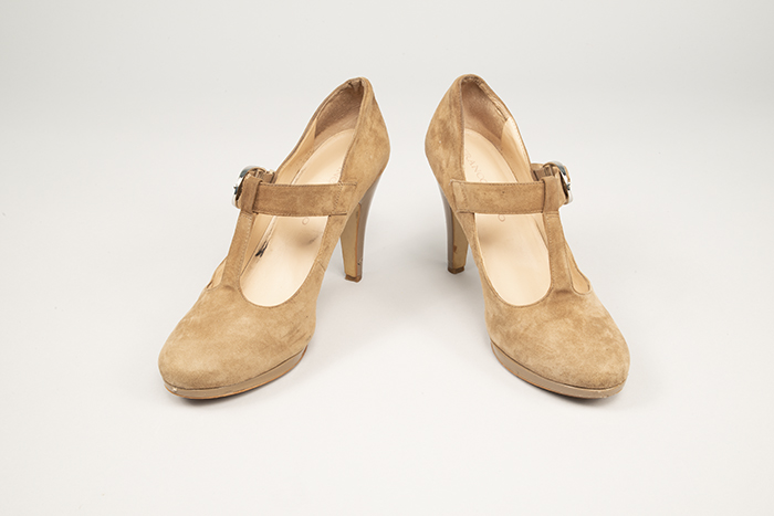 Image of Brown high heel shoes, worn by Miss Seafair 2014