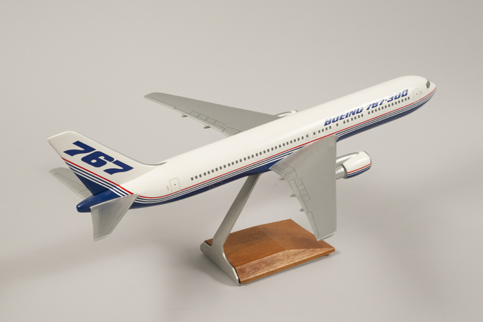 Model airplane of the Boeing 767-300 which was produced from 1986
