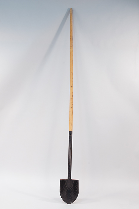 Image of Extra-long handled shovel, or 