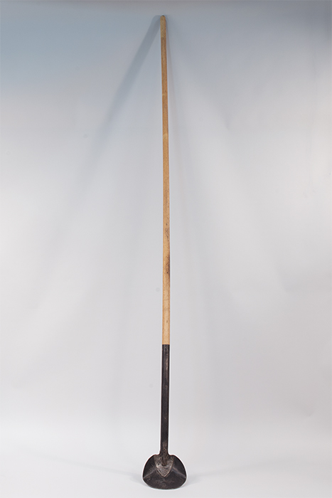 Image of Extra-long handled shovel, or 